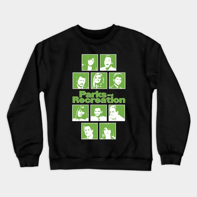 Parks and Recreation Crewneck Sweatshirt by Grayson888